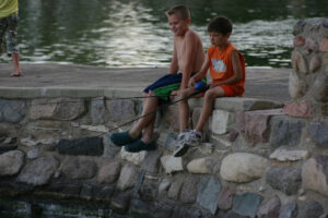Universally accessible fishing pier at Black Hawk Lake.